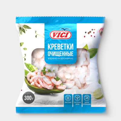 Креветки очищенные 200/300, 300 гр VICI
